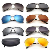 Aviator Polarized Mirror Lens Sunglasses - FANATICS365