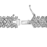 1 Carat TDW Diamond Chevron Bracelet in Brass - FANATICS365