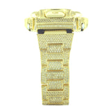 CASIO GSHOCK DW6900 Full Iced Out 14k Gold Plated Canary Lab Diamonds Watch - FANATICS365