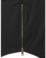 Hip Hop Style Long T-Shirt with Side Zipper - FANATICS365