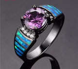 Blue Opal Ring - FANATICS365