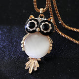 Crystal Owl Necklace - FANATICS365