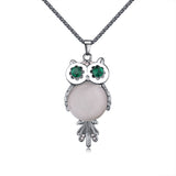 Crystal Owl Necklace - FANATICS365