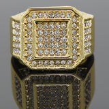 Octagon 14K GP CZ Ring - FANATICS365