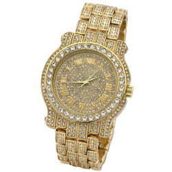 Fully Iced Out GP Face Wrist Watch - FANATICS365
